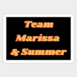 Tampa Baes Team Marissa and Summer Text Magnet